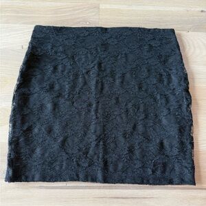 Forever 21 Black Lace Mini Skirt
